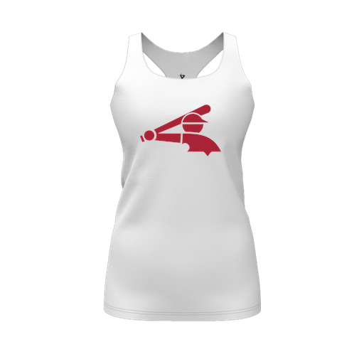 [CUS-DFW-RCBK-PER-WHT-FYS-LOGO2] Racerback Tank Top (Female Youth S, White, Logo 2)