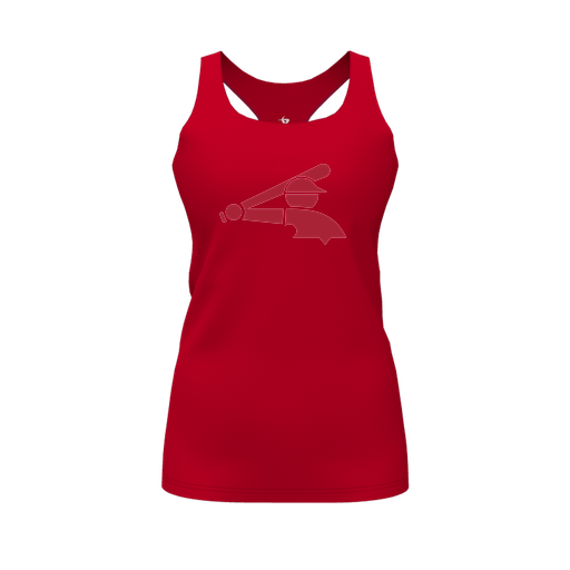 [FT0TRBRD-FYS-LOGO2] Decker Racerback Tank Top (Female Youth S, Red, Logo 2)