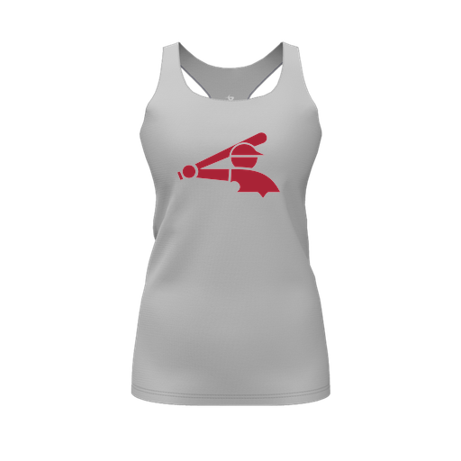 [FT0TRBGY-FYS-LOGO2] Decker Racerback Tank Top (Female Youth S, Gray, Logo 2)