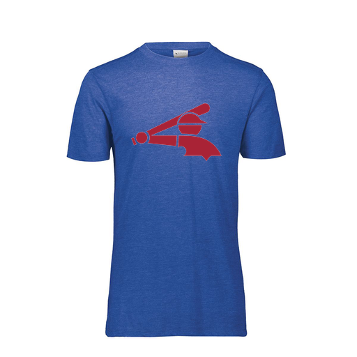 [FTSCUBRY-YS-LOGO2] Decker Youth Tri-Blend T-Shirt - Short Sleeve (Youth S, Royal, Logo 2)