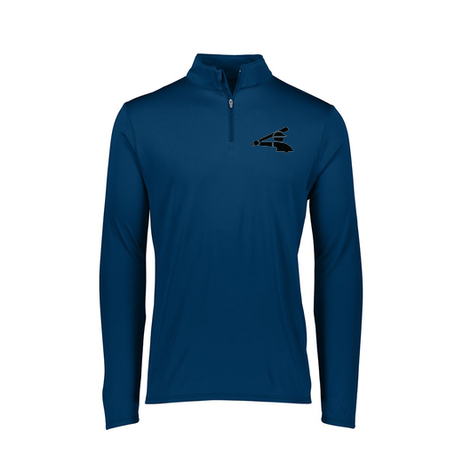 [FTLQFLNV-FAXS-LOGO3] Decker Women's Flex-Lite 1/4 Zip Shirt (Female Adult XS, Navy, Logo 3)