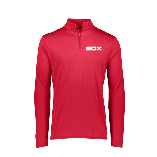 [FTLQFLRD-FAXS-LOGO1] Decker Women's Flex-Lite 1/4 Zip Shirt (Female Adult XS, Red, Logo 1)