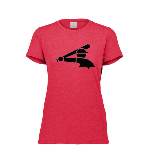 [FTSCUBRD-FAXS-LOGO3] Decker Women's Tri-Blend T-Shirt - Short Sleeve (Female Adult XS, Red, Logo 3)
