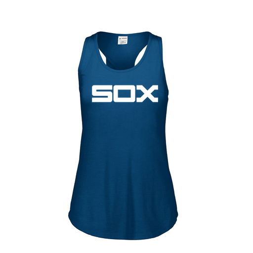 [FT0TUBNV-FAS-LOGO1] Ladies Tri Blend Tank Top (Female Adult S, Navy, Logo 1)