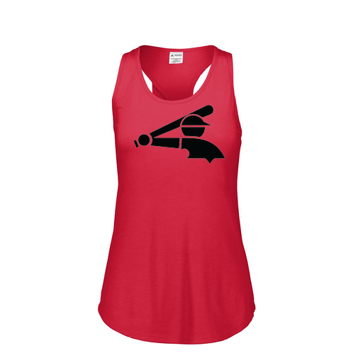 [3078.V96.S-LOGO3] Ladies Tri Blend Tank Top (Female Adult S, Red, Logo 3)