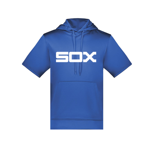 [6871.060.S-LOGO1] Men's Dri Fit Short Sleeve Hoodie (Adult S, Royal, Logo 1)