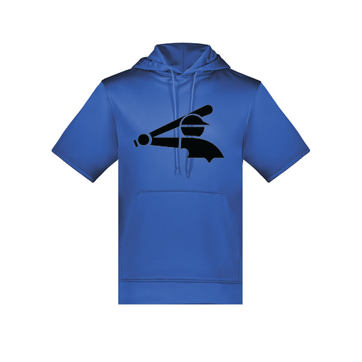[6871.060.S-LOGO3] Men's Dri Fit Short Sleeve Hoodie (Adult S, Royal, Logo 3)