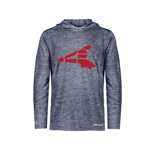 [FOLHCGNV-YS-LOGO2] Decker Youth Charge Hoodie (Youth S, Navy, Logo 2)