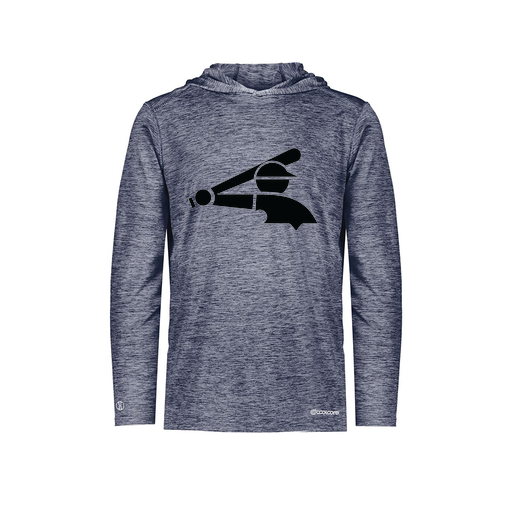 [FOLHCGNV-YS-LOGO3] Decker Youth Charge Hoodie (Youth S, Navy, Logo 3)