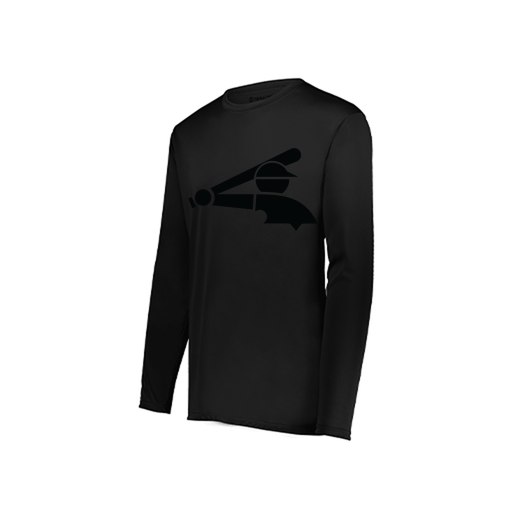 [222822.080.XS-LOGO3] Men's LS Smooth Sport Shirt (Adult XS, Black, Logo 3)