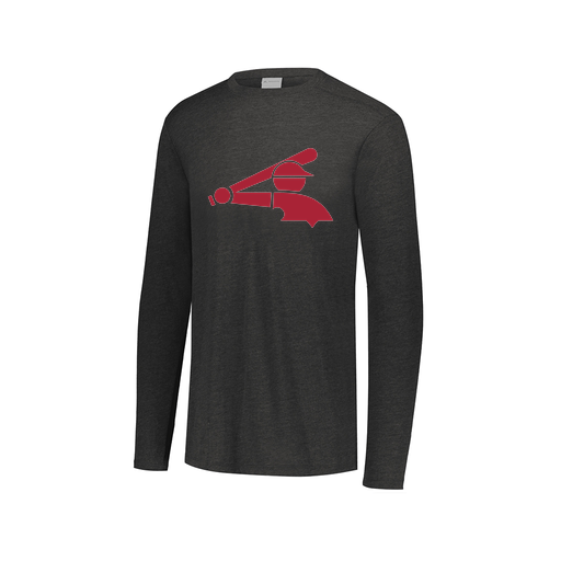 [FTLCUBBK-AXS-LOGO2] Decker Men's Tri-Blend T-Shirt - Long Sleeve (Adult XS, Black, Logo 2)