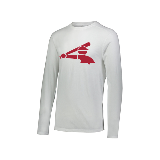 [FTLCUBWH-AXS-LOGO2] Decker Men's Tri-Blend T-Shirt - Long Sleeve (Adult XS, White, Logo 2)