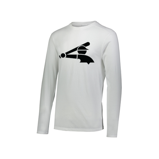 [FTLCUBWH-AXS-LOGO3] Decker Men's Tri-Blend T-Shirt - Long Sleeve (Adult XS, White, Logo 3)