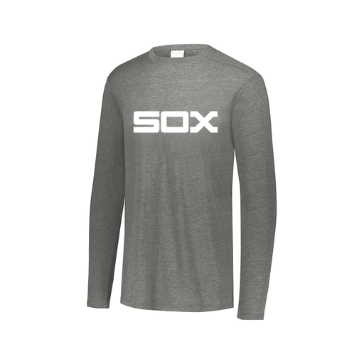 [FTLCUBGY-AXS-LOGO1] Decker Men's Tri-Blend T-Shirt - Long Sleeve (Adult XS, Gray, Logo 1)