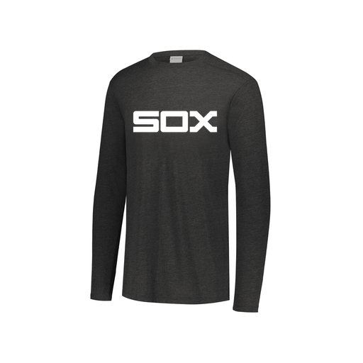 [FTLCUBBK-YS-LOGO1] Decker Youth Tri-Blend T-Shirt - Long Sleeve (Youth S, Black, Logo 1)