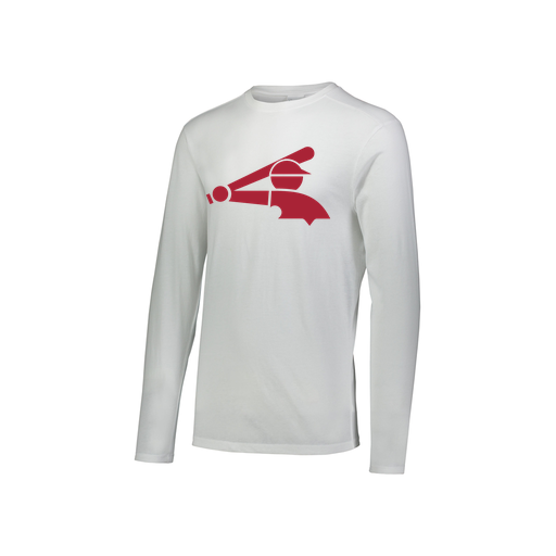 [FTLCUBWH-YS-LOGO2] Decker Youth Tri-Blend T-Shirt - Long Sleeve (Youth S, White, Logo 2)