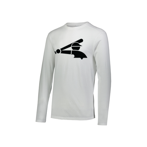 [3076.005.S-LOGO3] Youth LS Ultra-blend T-Shirt (Youth S, White, Logo 3)