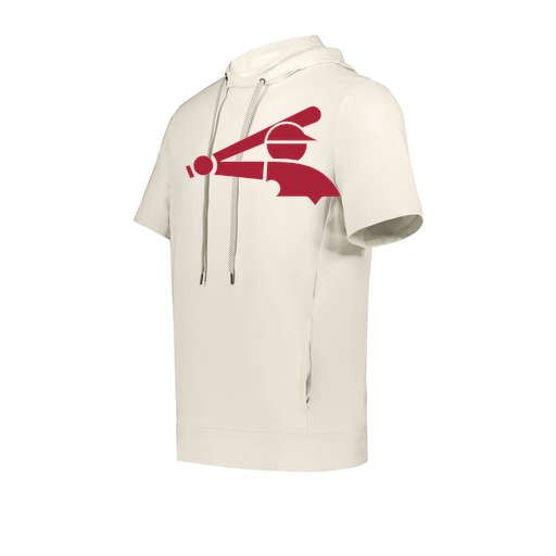 [222605-WHT-YS-LOGO2] YOUTH VENTURA SOFT KNIT SHORT SLEEVE HOODIE (Youth S, White, Logo 2)
