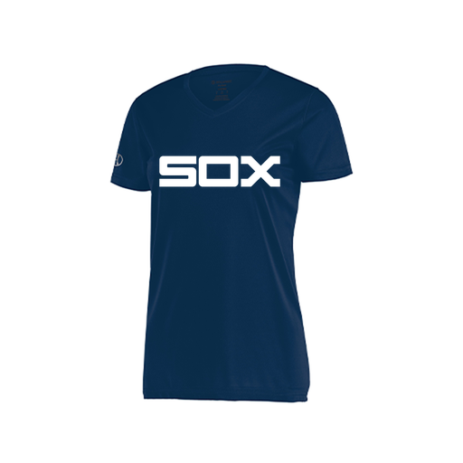[222820.065.S-LOGO1] Ladies Movement Dri Fit Shirt (Female Adult S, Navy, Logo 1)