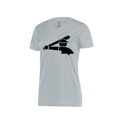 [222820.099.S-LOGO3] Ladies Movement Dri Fit Shirt (Female Adult S, Silver, Logo 3)