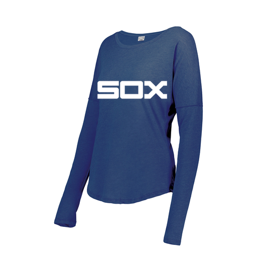 [FTLCUBRY-FAXS-LOGO1] Decker Women's Tri-Blend T-Shirt - Long Sleeve (Female Adult XS, Royal, Logo 1)